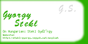 gyorgy stekl business card